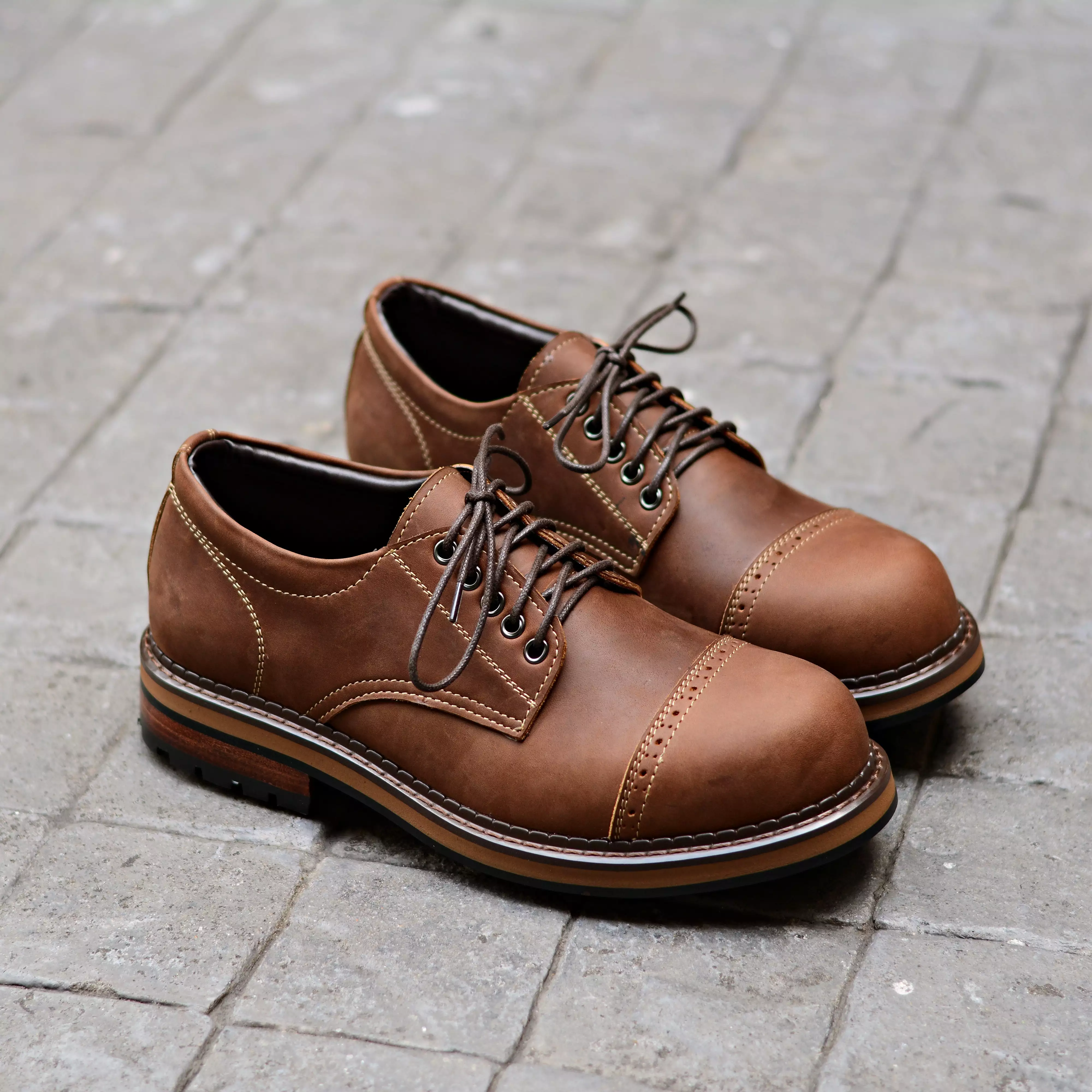 500 Workwear Copper + semi Brogue