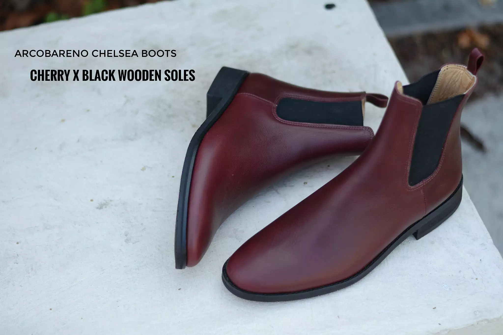 901 Chelsea Boots Cherry Black