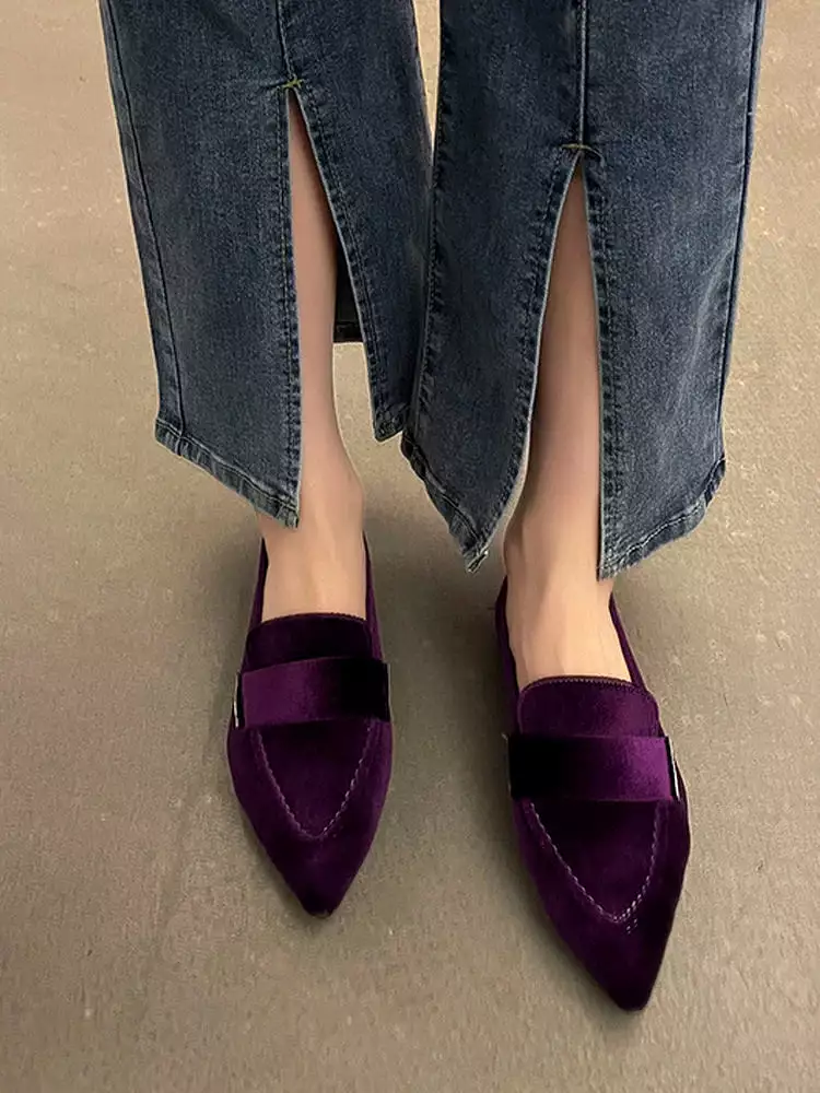 Ashore Shop Women Flats Ballet Dance Pointed Toe  Shoes