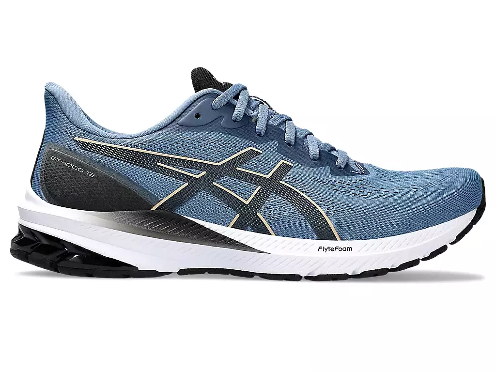 Asics GT-1000 12 Men's Running Shoes - Storm Blue/Dune