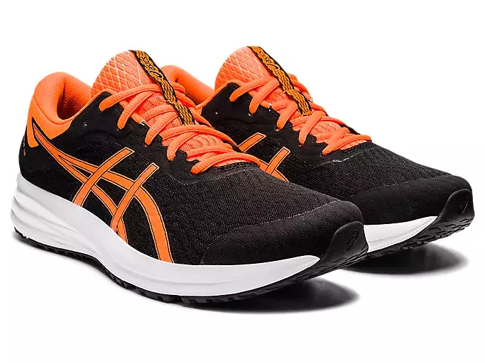 Asics Patriot 12 Men's Running Shoes - Black/Shocking Orange