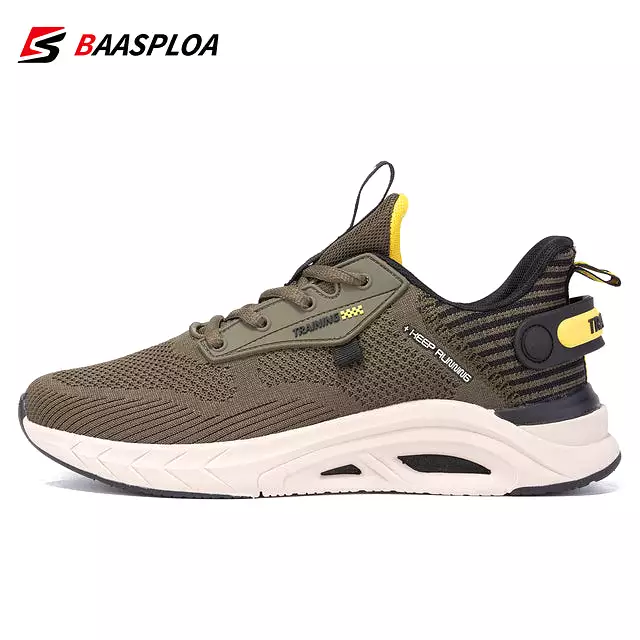 Baasploa 2022 New Men Knit Running Shoes