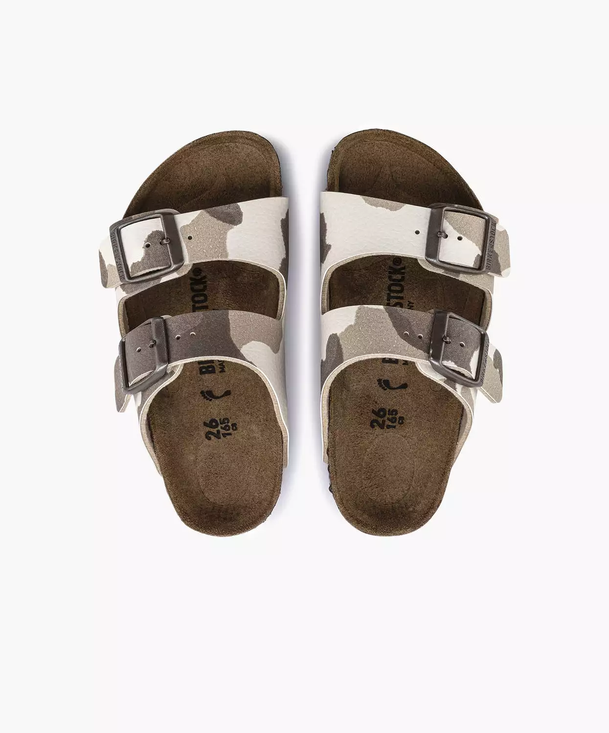 Birkenstock Kids Arizona Birko-Flor Desert Soil Camo Almond Sandals