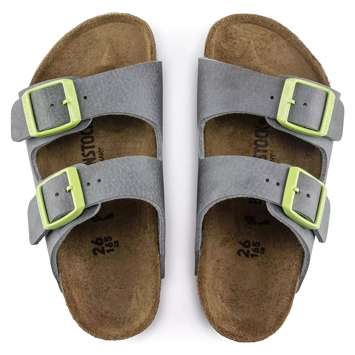 Birkenstock Kids Arizona Birko-Flor Desert Soil Grey Green Sandals