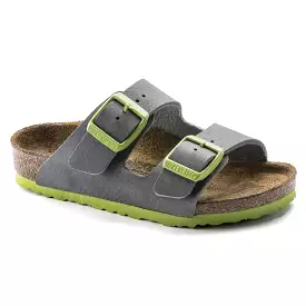 Birkenstock Kids Arizona Birko-Flor Desert Soil Grey Green Sandals