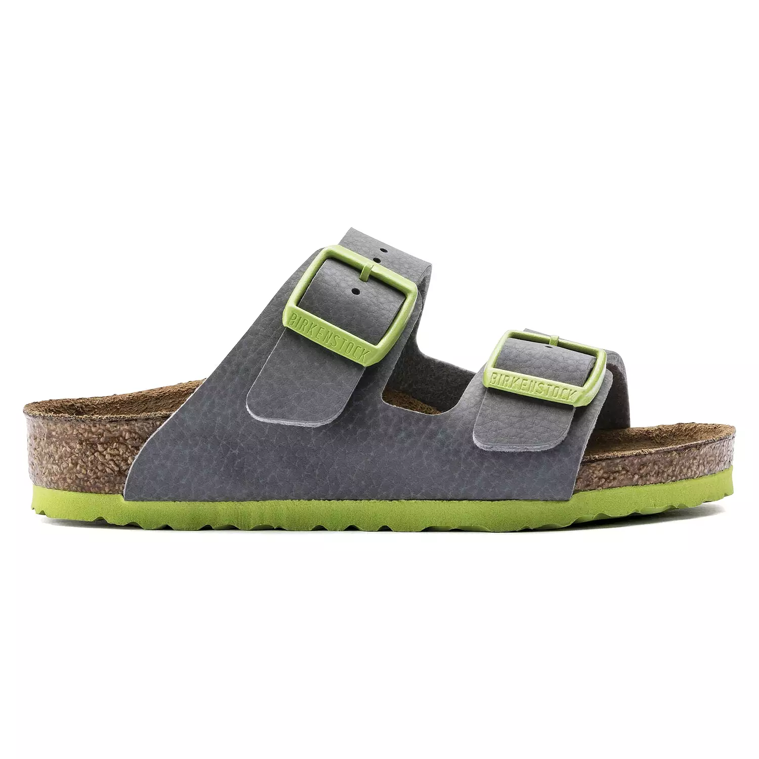 Birkenstock Kids Arizona Birko-Flor Desert Soil Grey Green Sandals