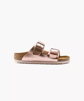 Birkenstock Kids Arizona Birko-Flor Electric Metallic Copper Sandals