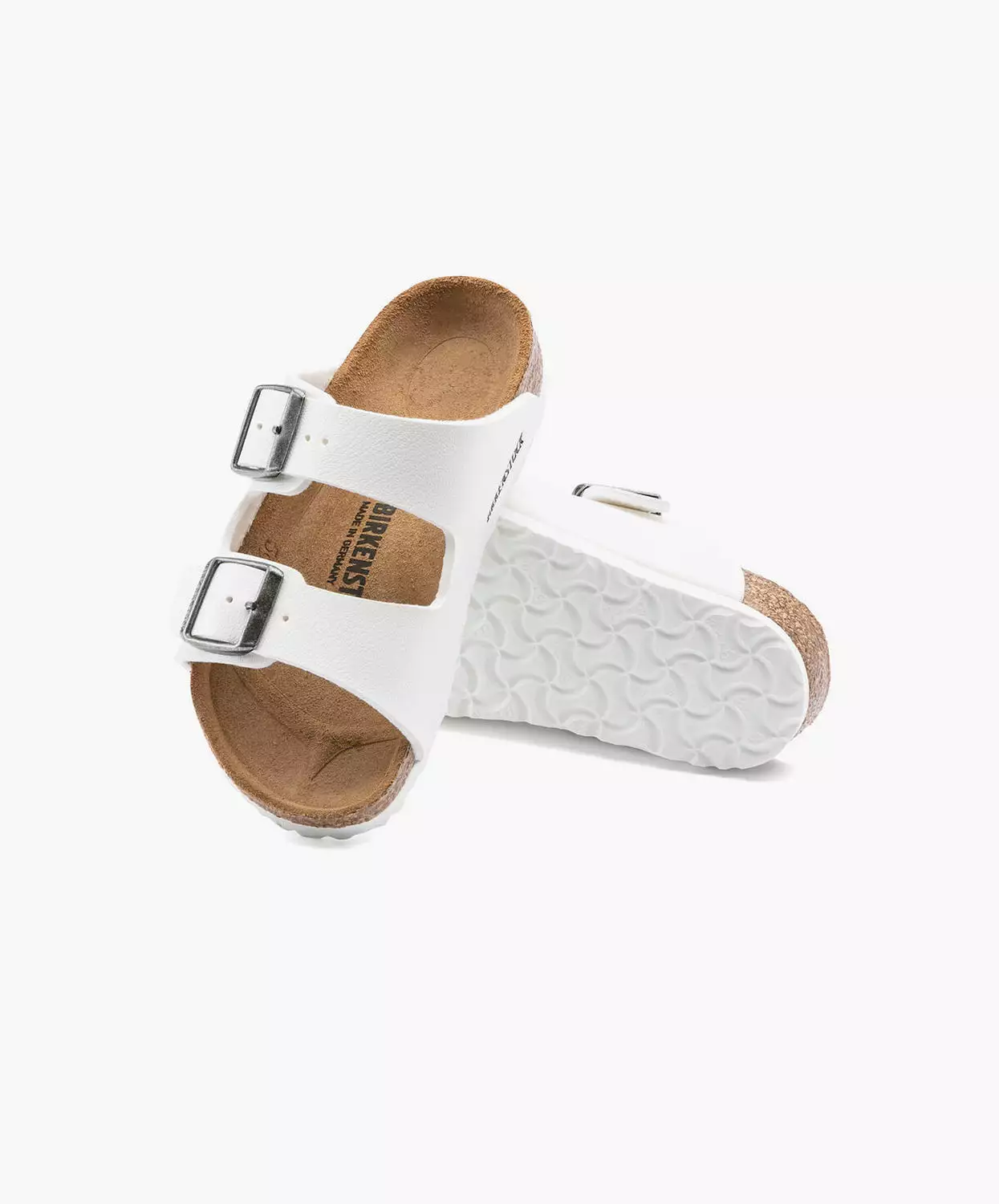 Birkenstock Kids Arizona Birko-Flor White Sandals