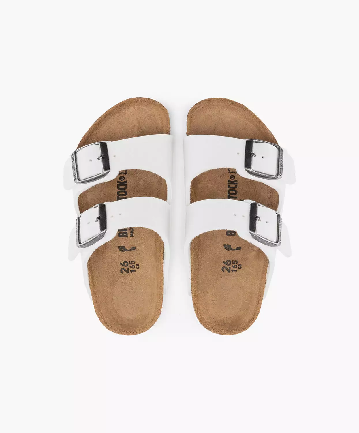 Birkenstock Kids Arizona Birko-Flor White Sandals