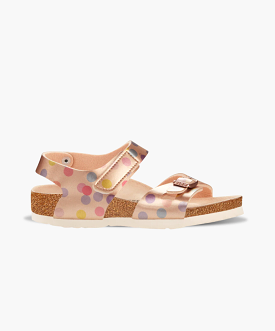 Birkenstock Kids Colorado Birko-Flor Electric Metallic Dots Copper Sandals