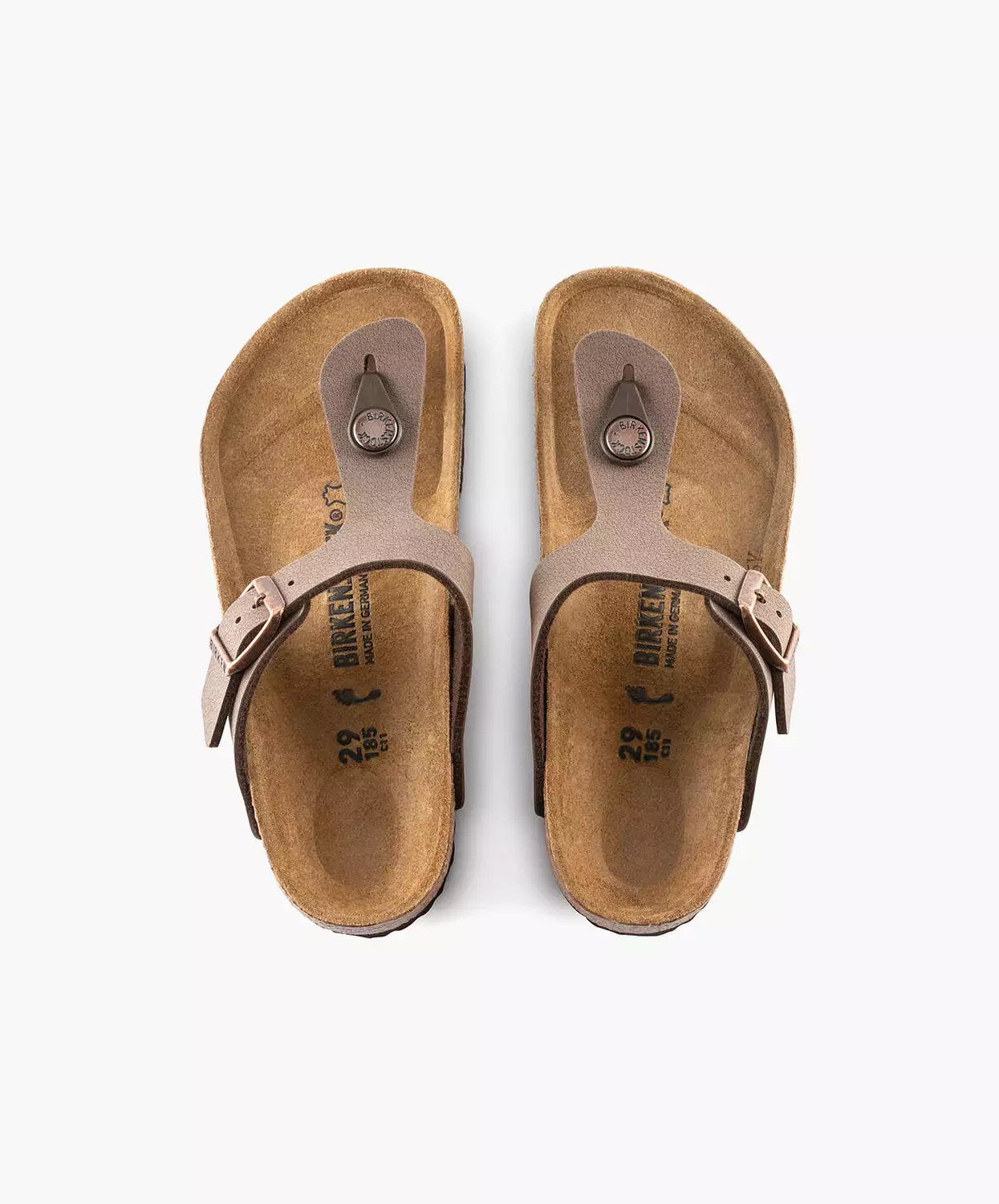 Birkenstock Kids Gizeh BirkiBuc Mocca Sandals