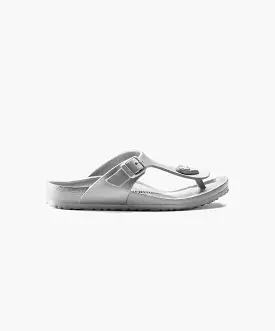 Birkenstock Kids Gizeh EVA Metallic Silver Sandals