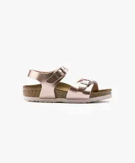 Birkenstock Kids Rio Birko-Flor Electric Metallic Copper Sandals