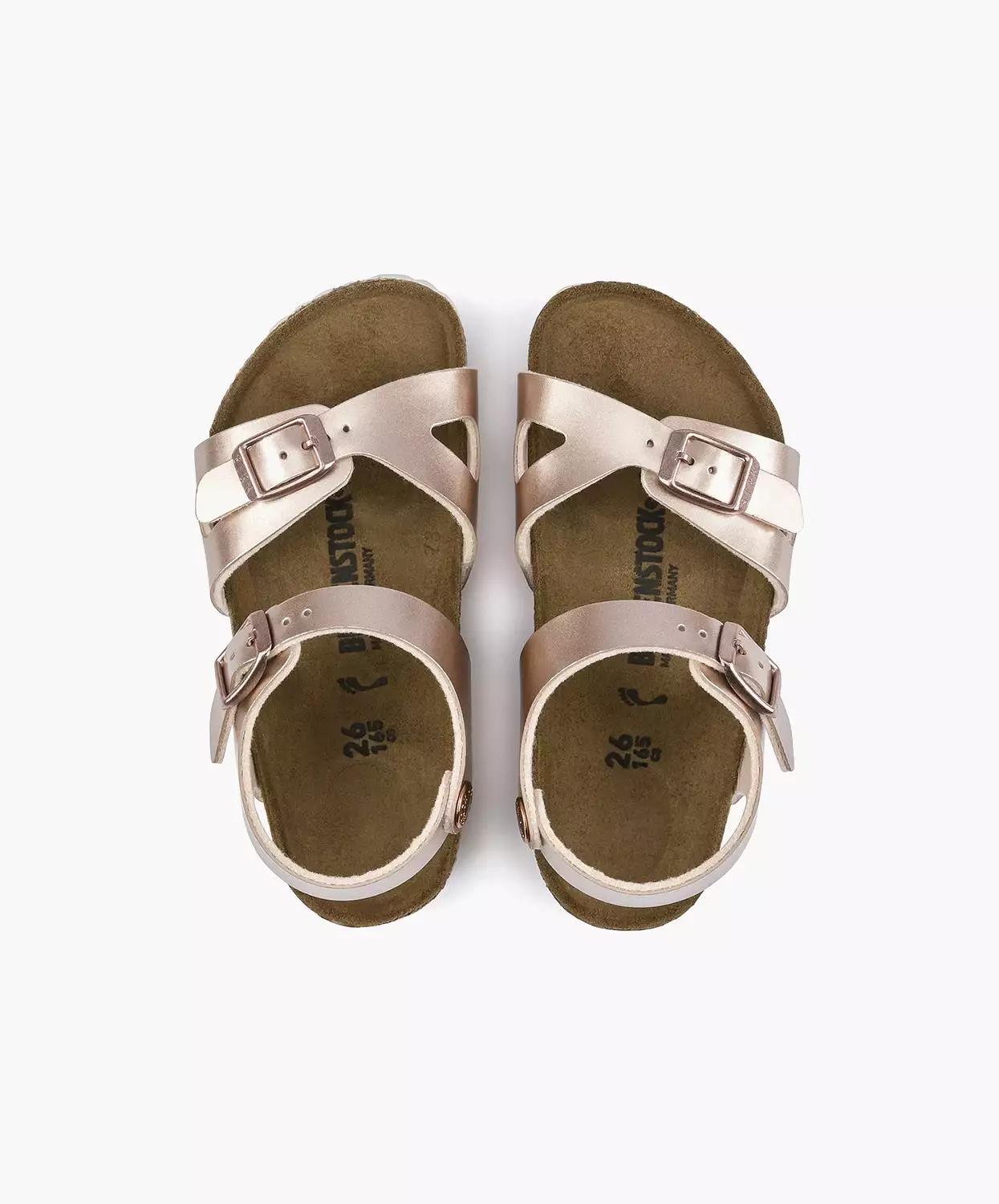 Birkenstock Kids Rio Birko-Flor Electric Metallic Copper Sandals