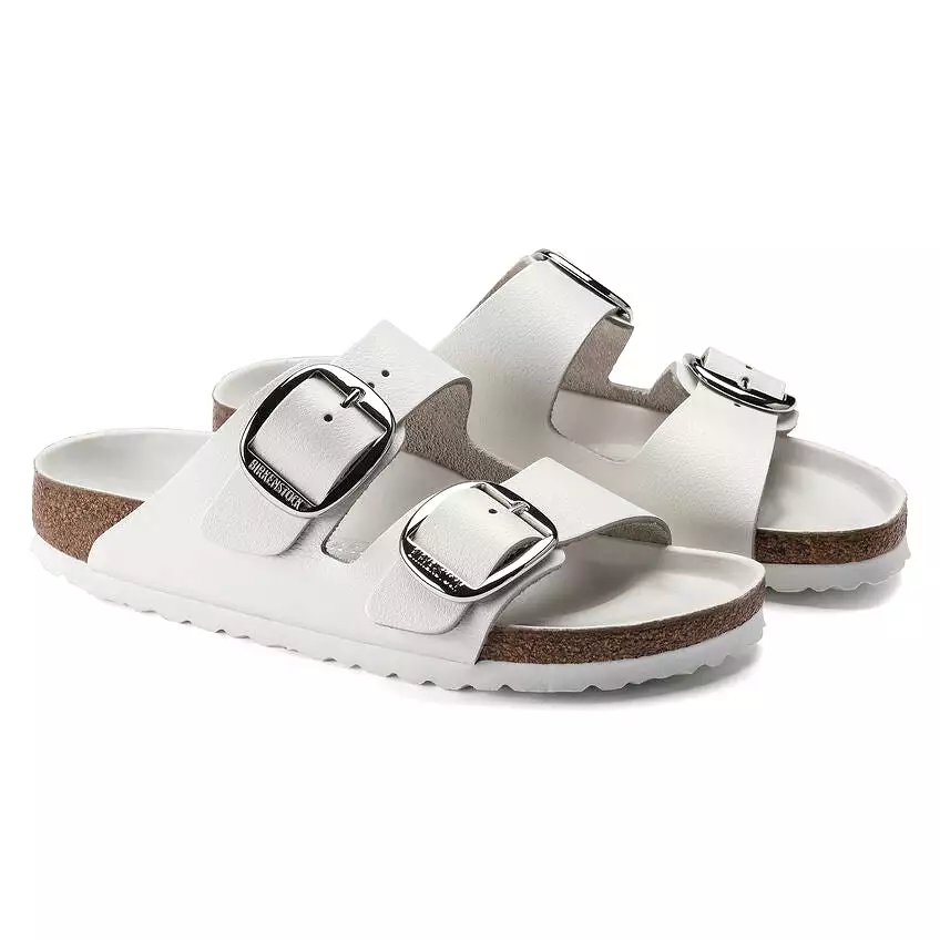 Birkenstock Women's Arizona Big Buckle - White Leather