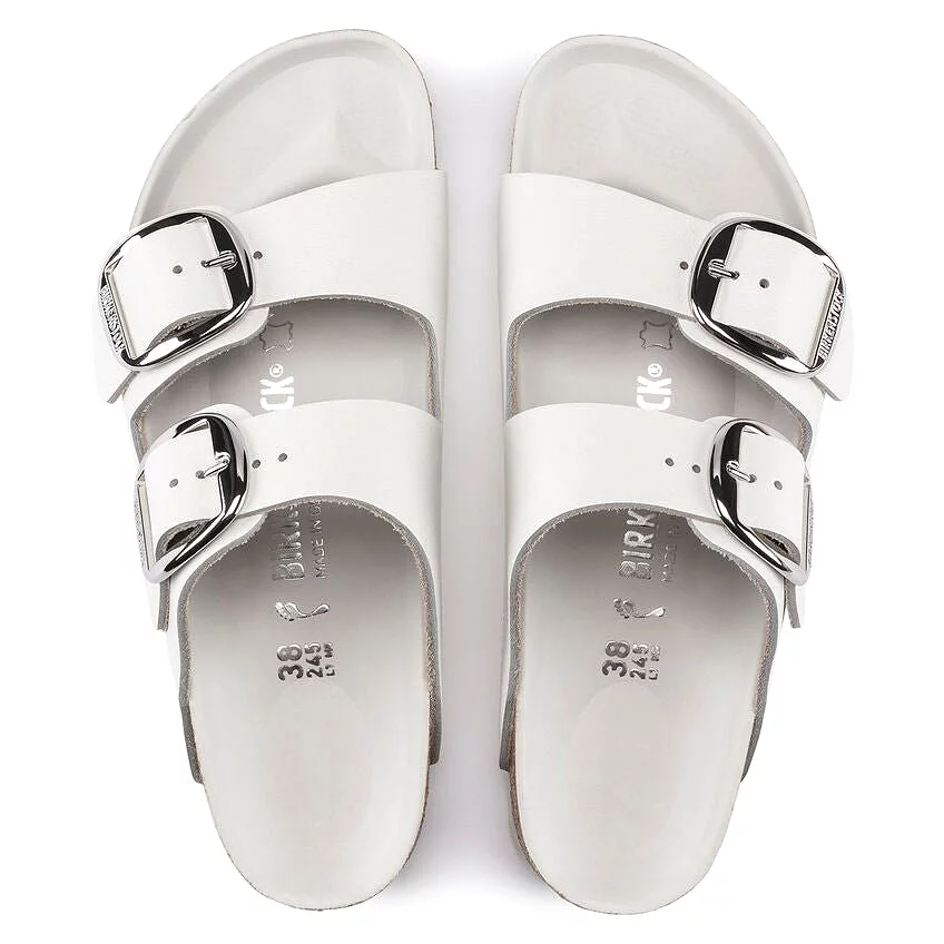 Birkenstock Women's Arizona Big Buckle - White Leather