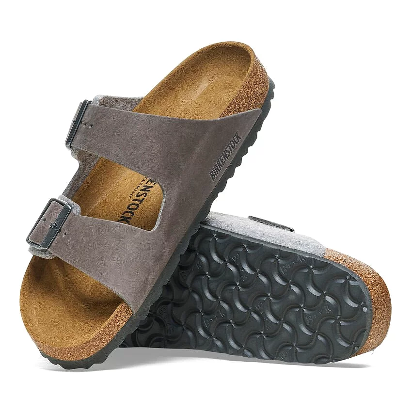 Birkenstock Women's Arizona - Light Gray Wool Felt/Leather