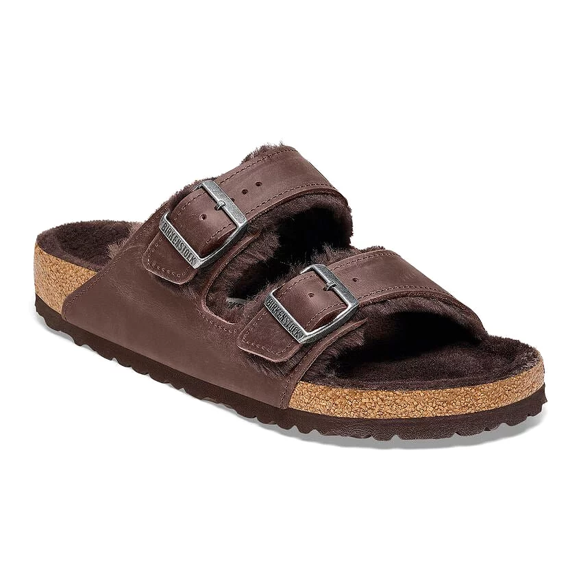 Birkenstock Women's Arizona Shearling - Habana Leather/Habana Shearling