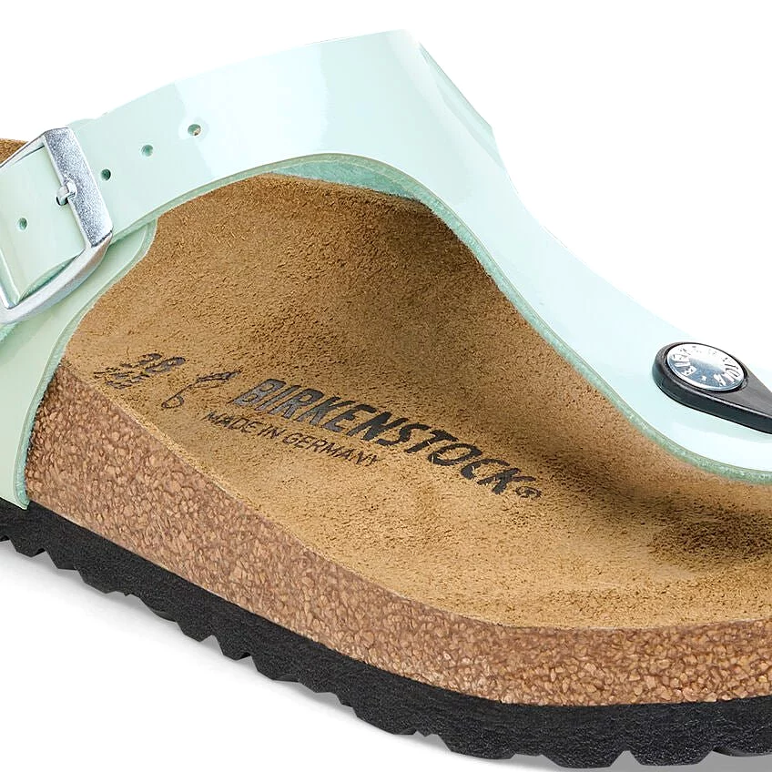 Birkenstock Women's Gizeh - Patent Surf Green