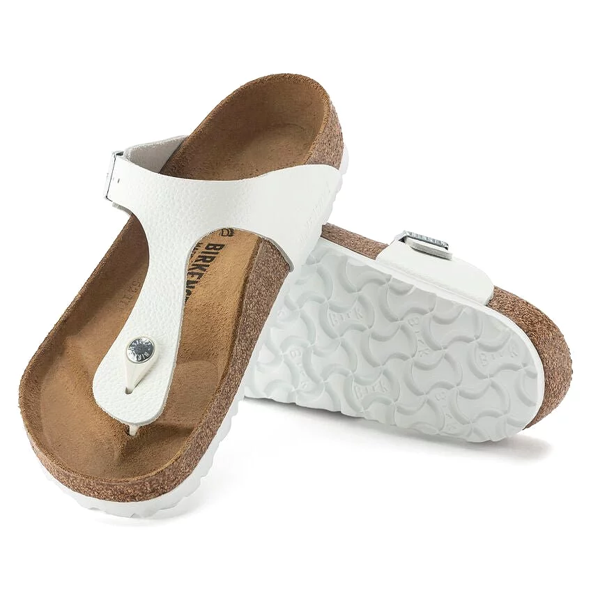 Birkenstock Women's Gizeh - White Leather