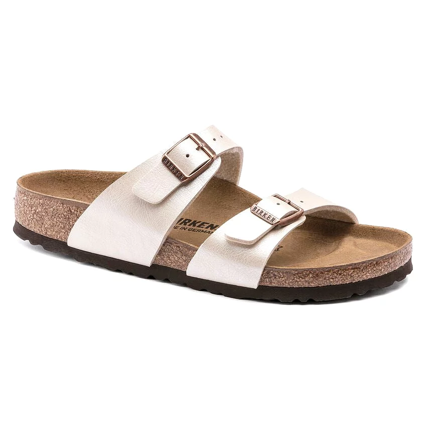 Birkenstock Women's Sydney - Graceful Pearl White Birko-Flor