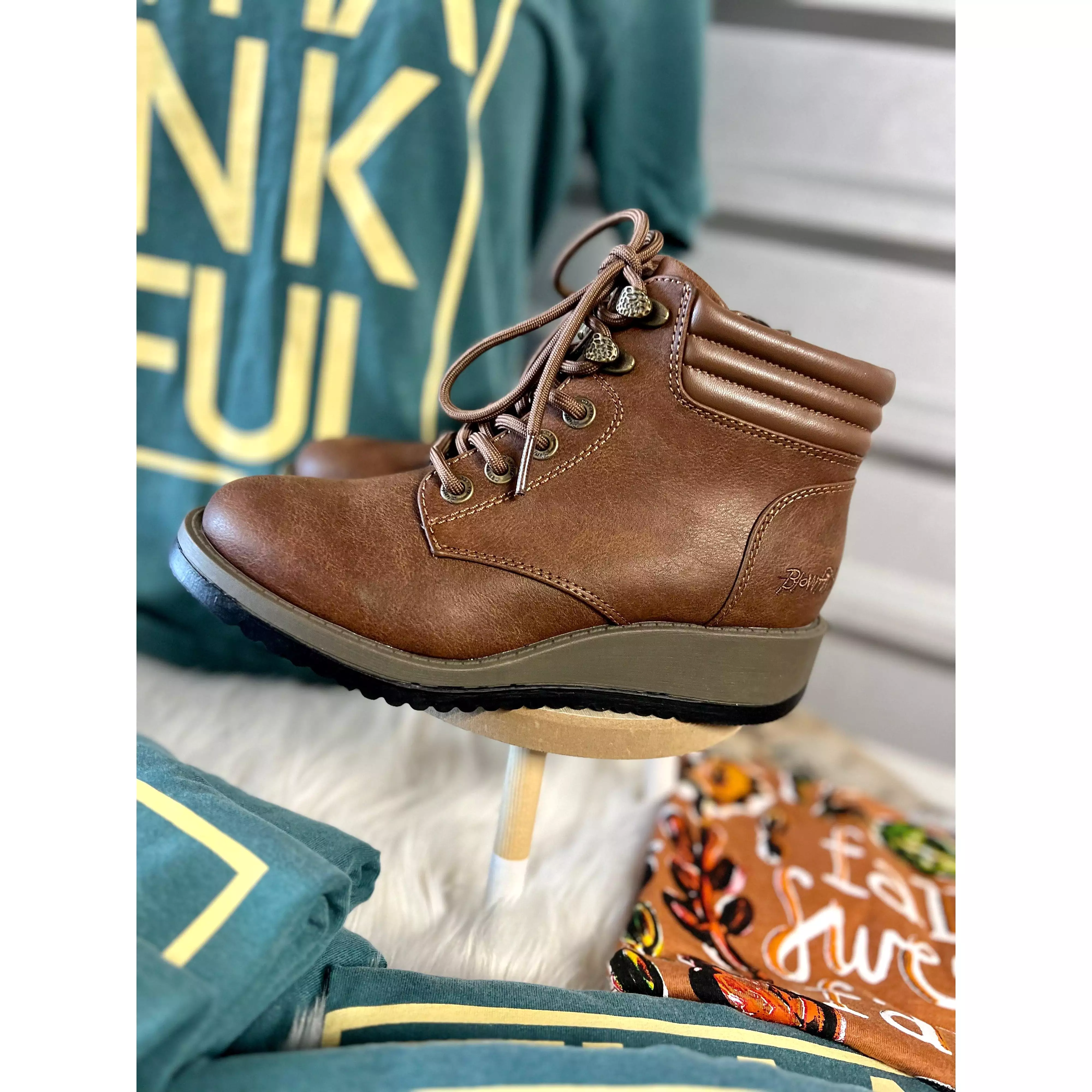 Blowfish City Boots in Redwood Rust (6-10)