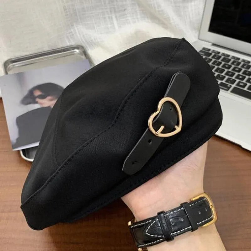 Brimless Baret with Stars PU Leather