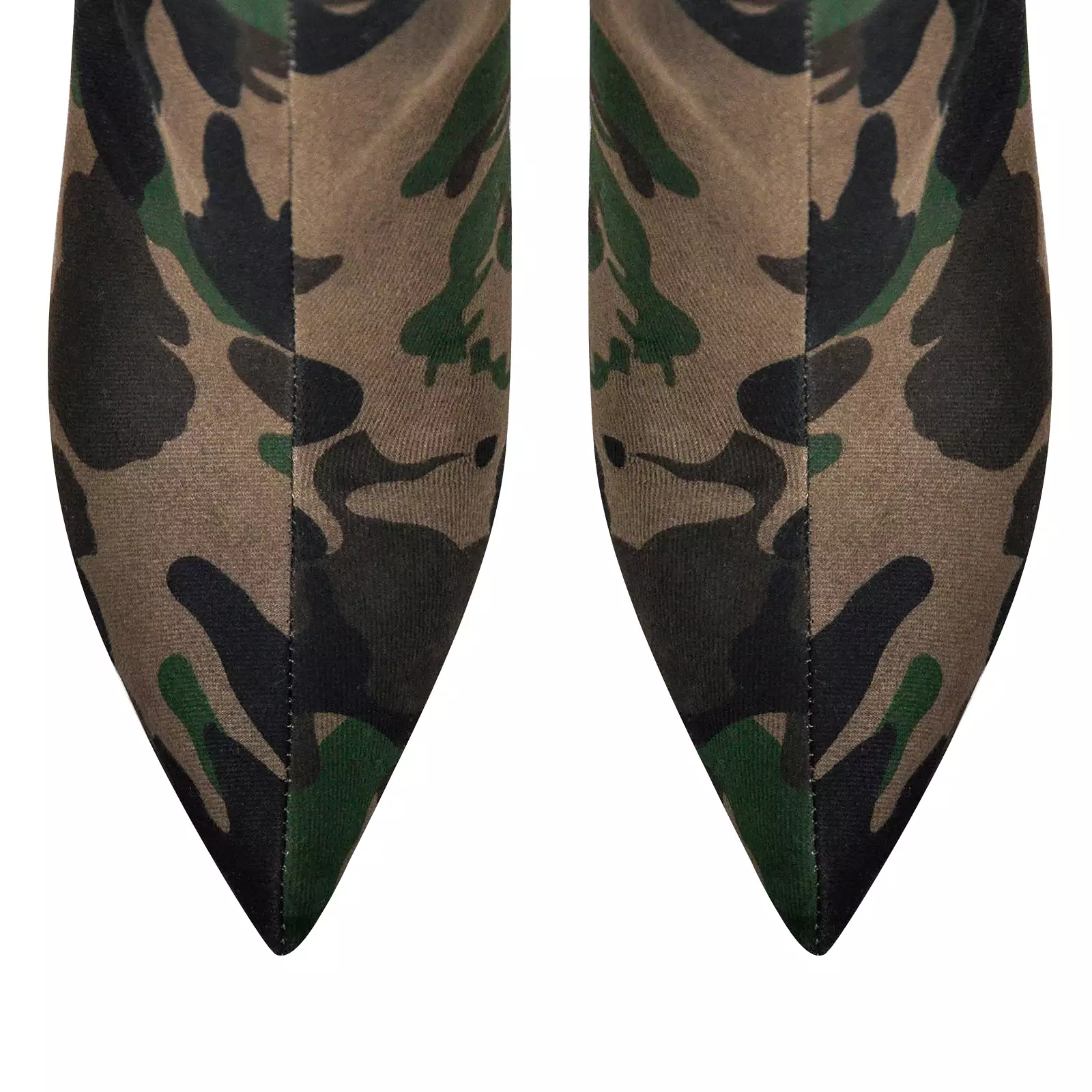 Camouflage Pointed Toe Over The Knee Boots