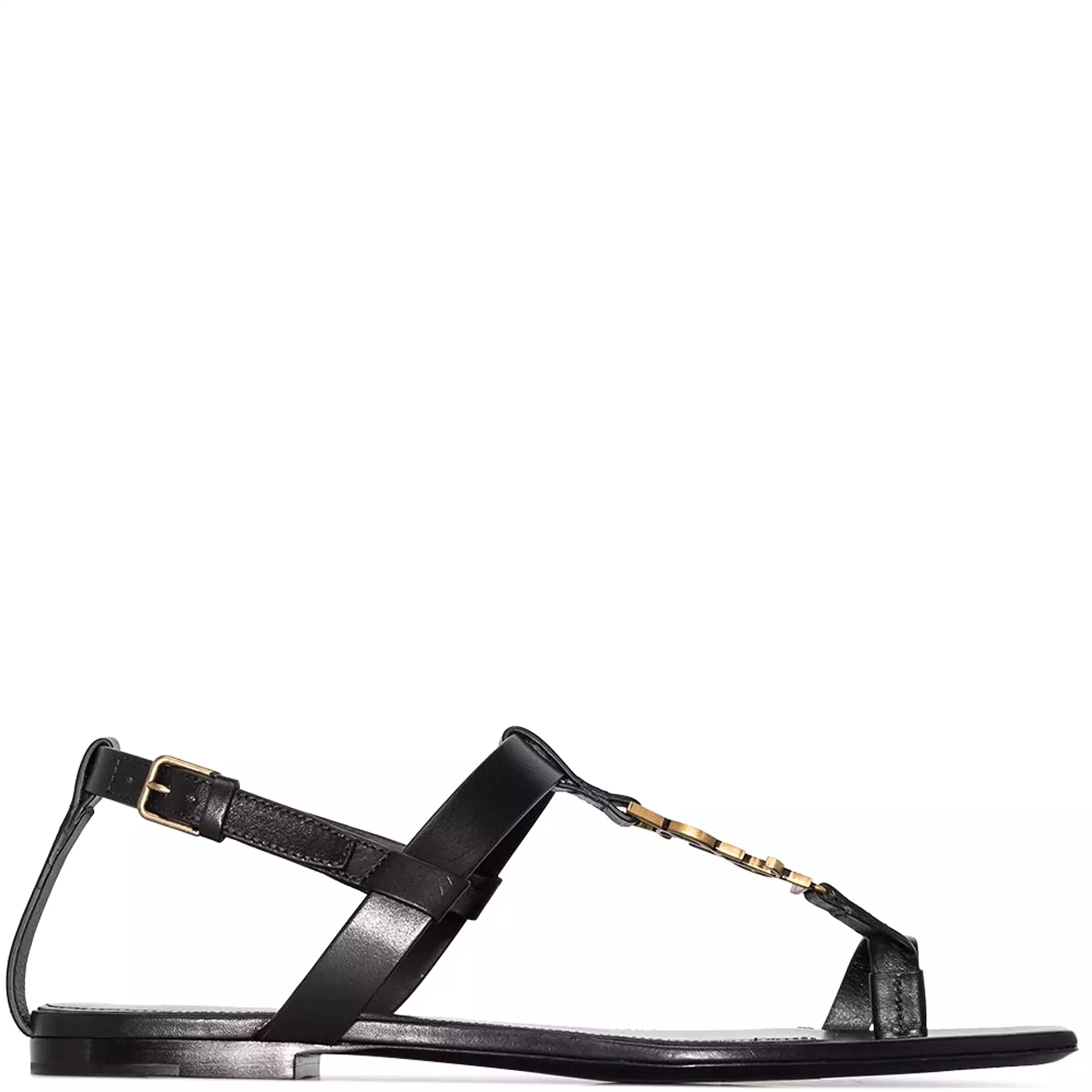 Cassandra Flats YSL, Black/Bronze