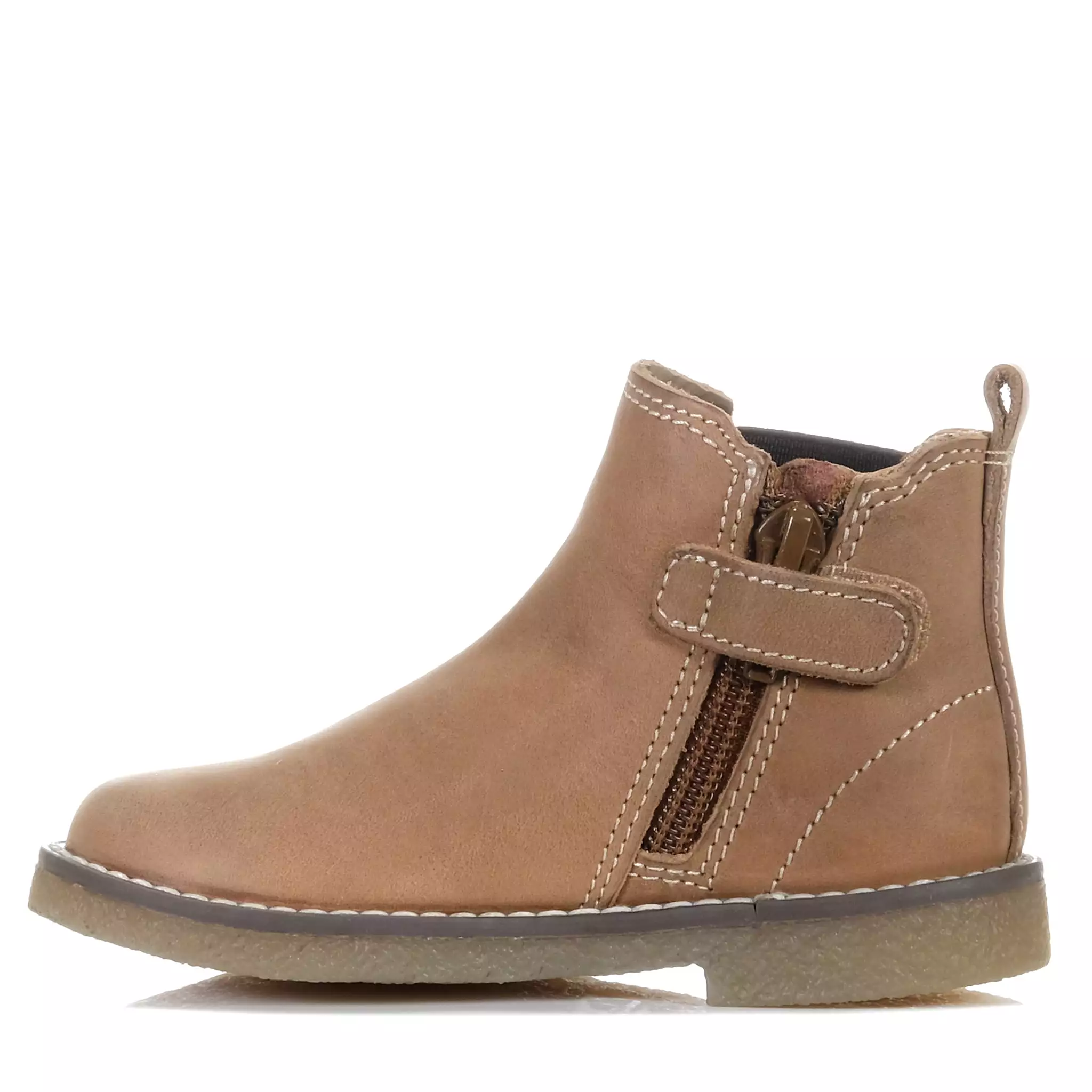 Clarks Chelsea II Jnr Tan Waxy Leather