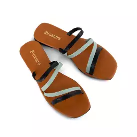 Cross Multi Stripes Slides