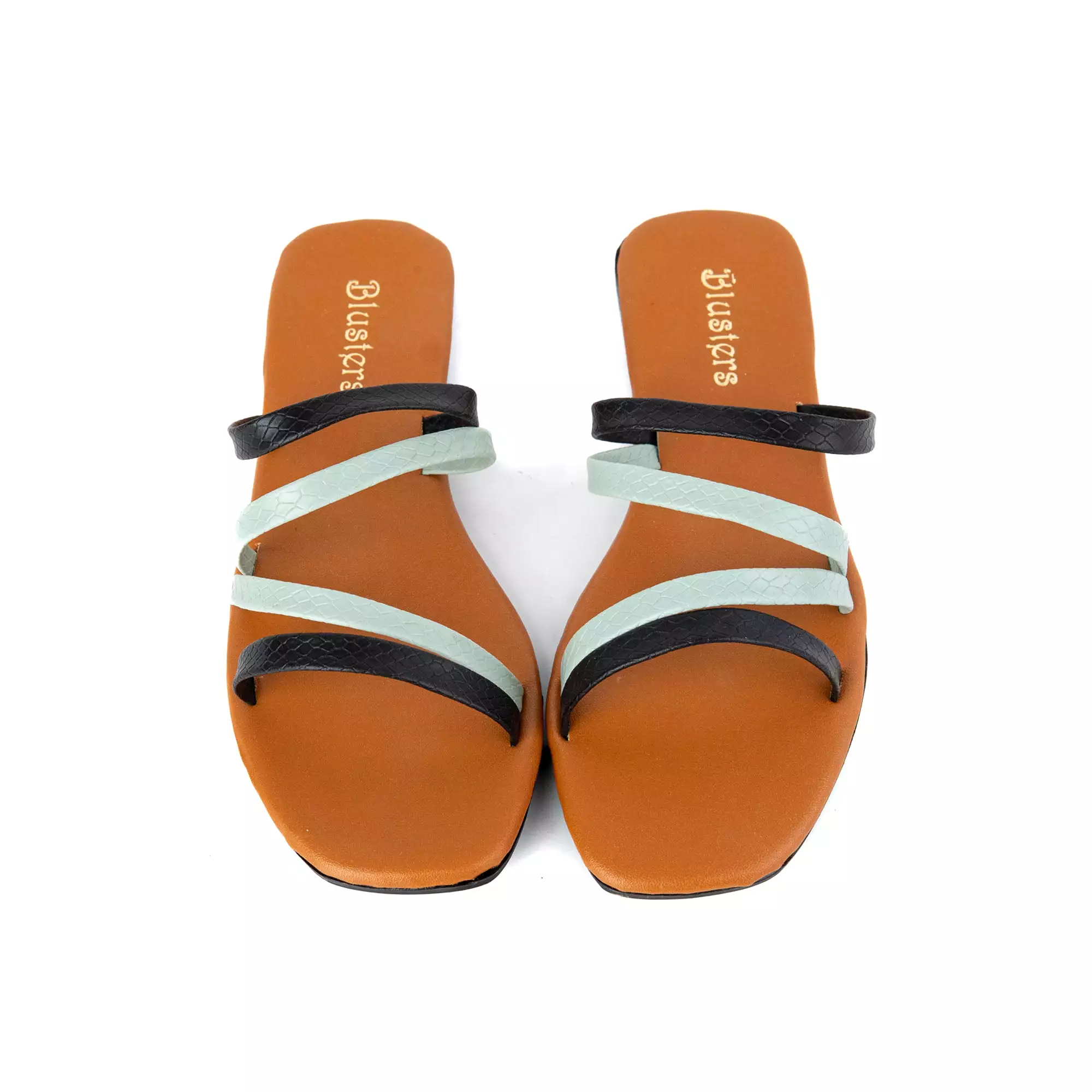 Cross Multi Stripes Slides