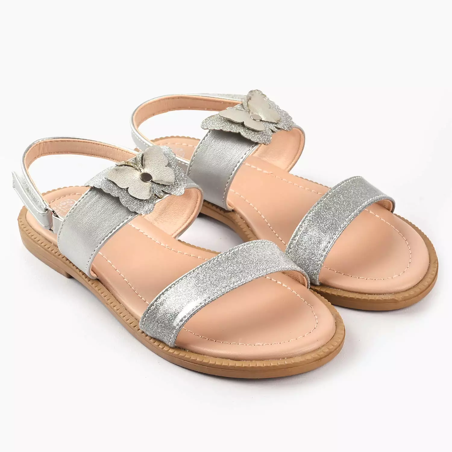 Girls Sandals 1284-SILVER