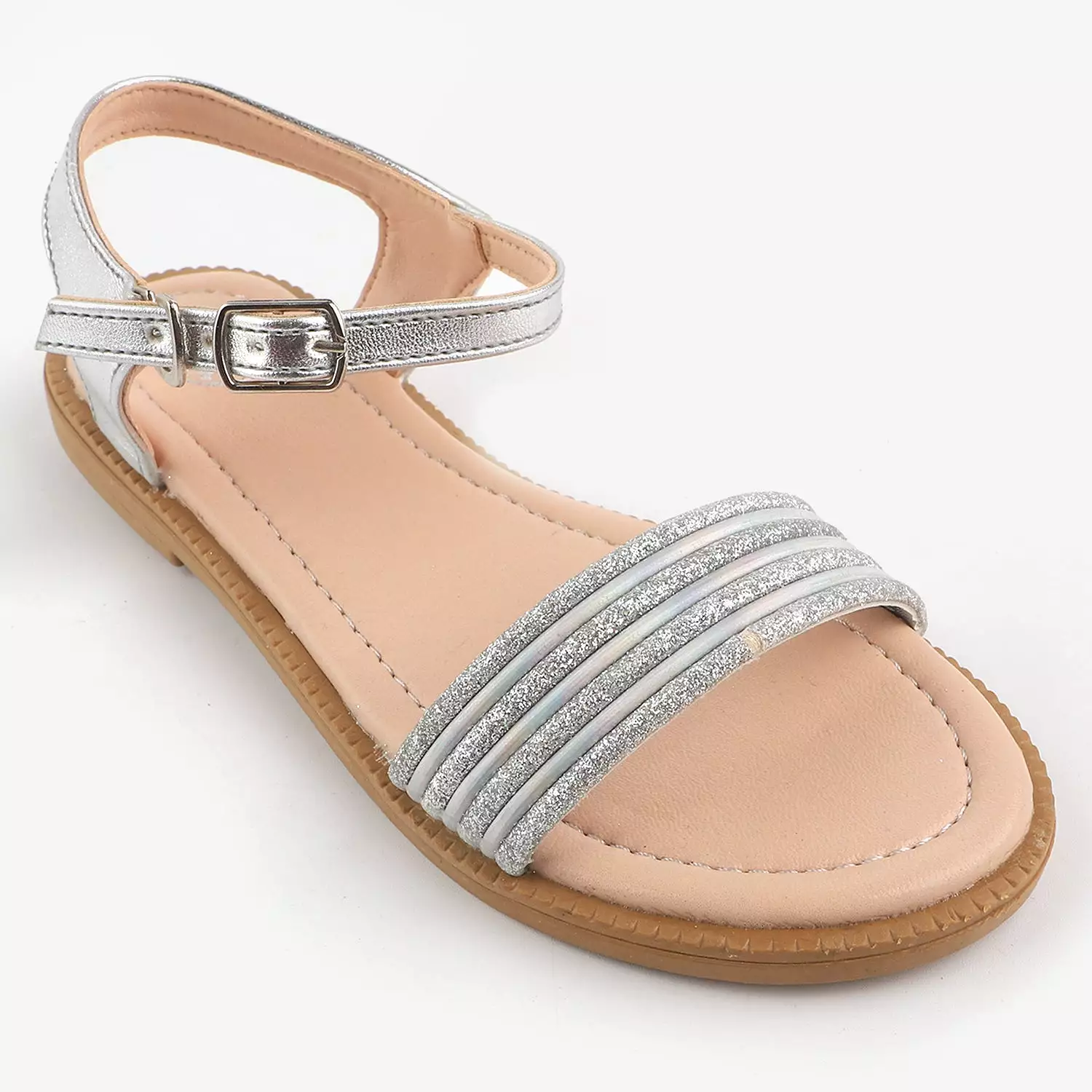 Girls Sandals 203-74-SILVER