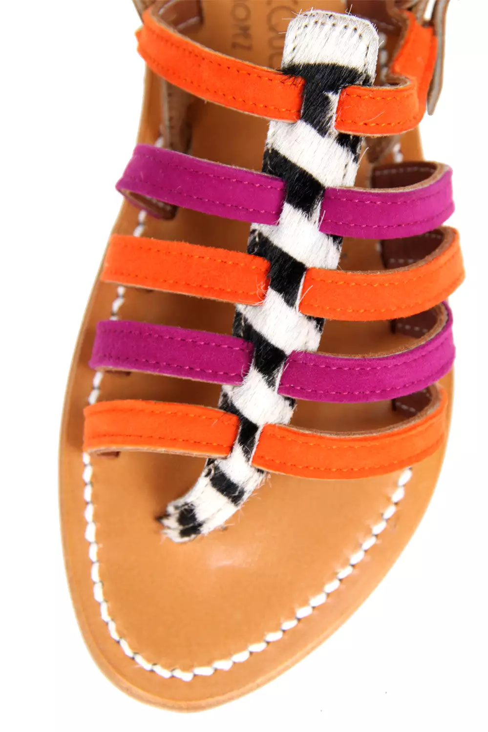 Homere Zebra, Orange/Pink