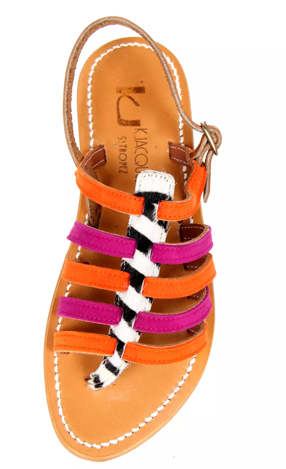 Homere Zebra, Orange/Pink