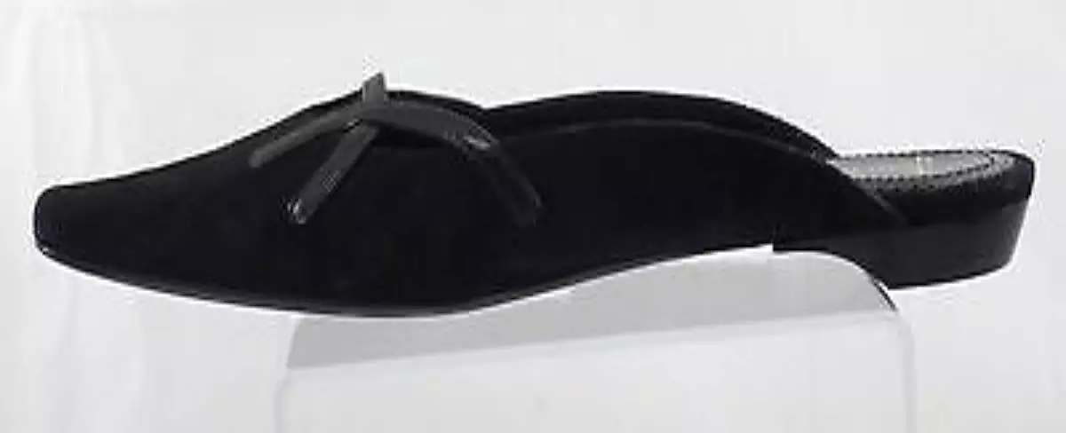 JEAN-MICHEL CAZABAT Women's Babouch Mule - Black Suede - NIB MSRP $370