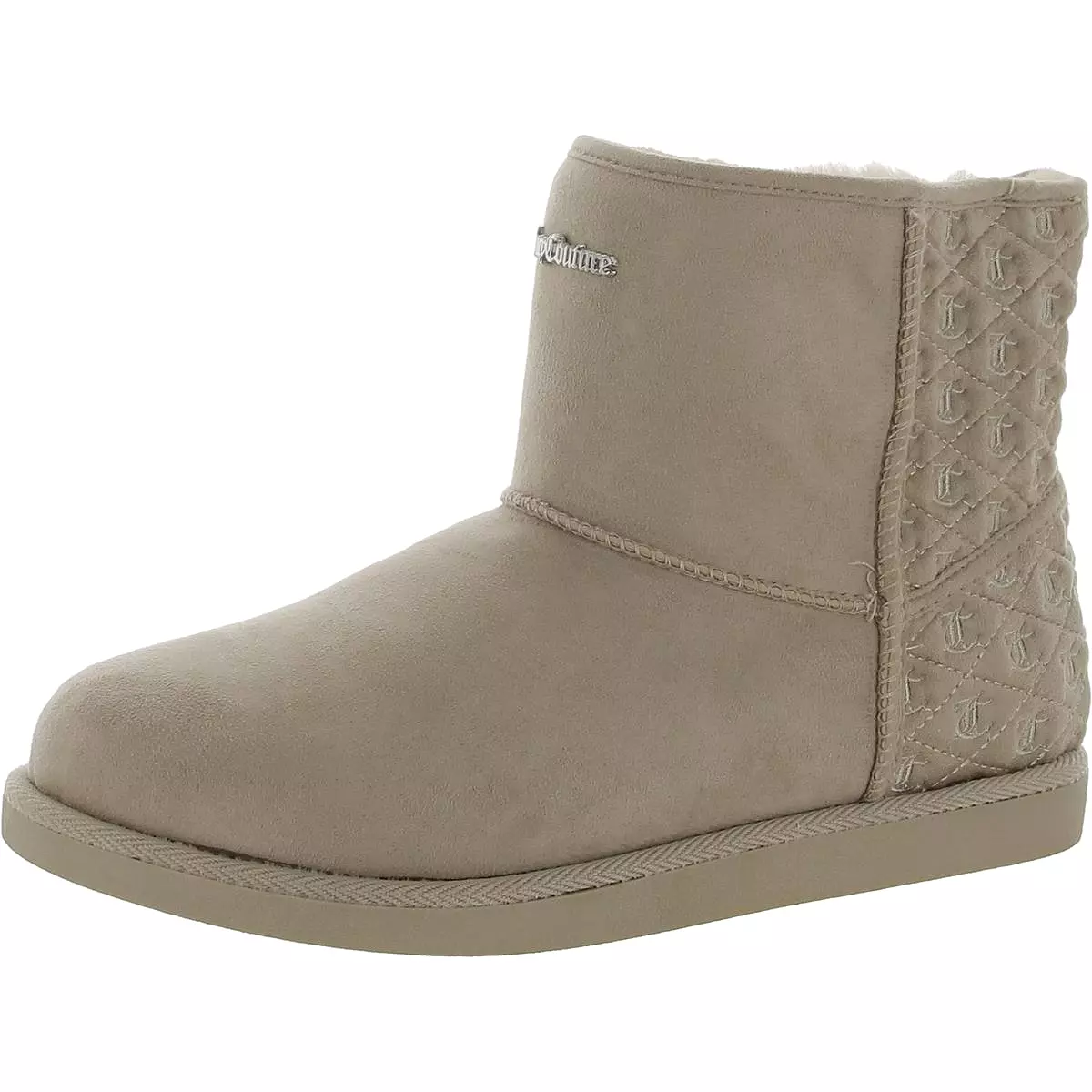 Juicy Couture Womens Kave Faux Suede Slip On Winter & Snow Boots