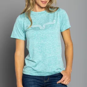 Kimes Ranch Women's Light Blue Outlier Tech Tee