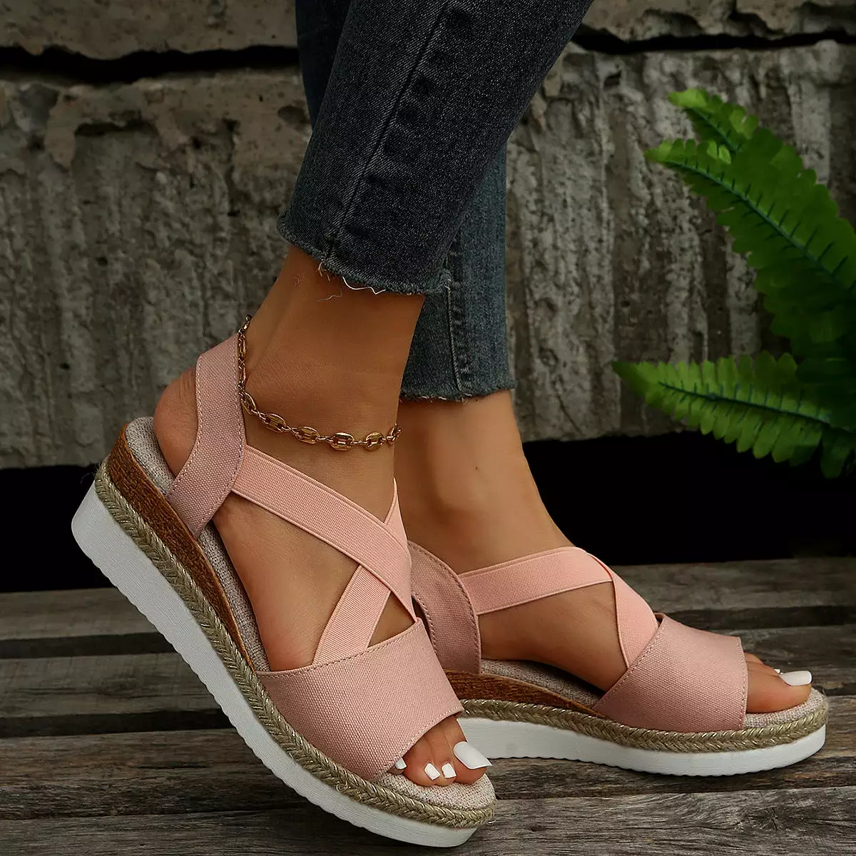 Libiyi Women's Comfy Wedge Heel Sandals