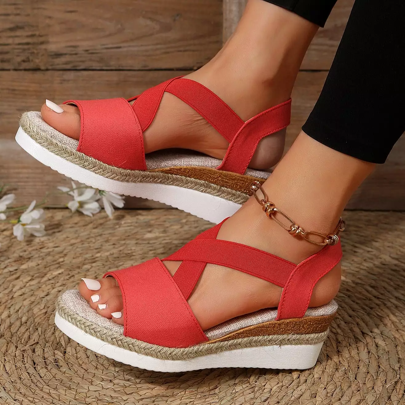 Libiyi Women's Comfy Wedge Heel Sandals