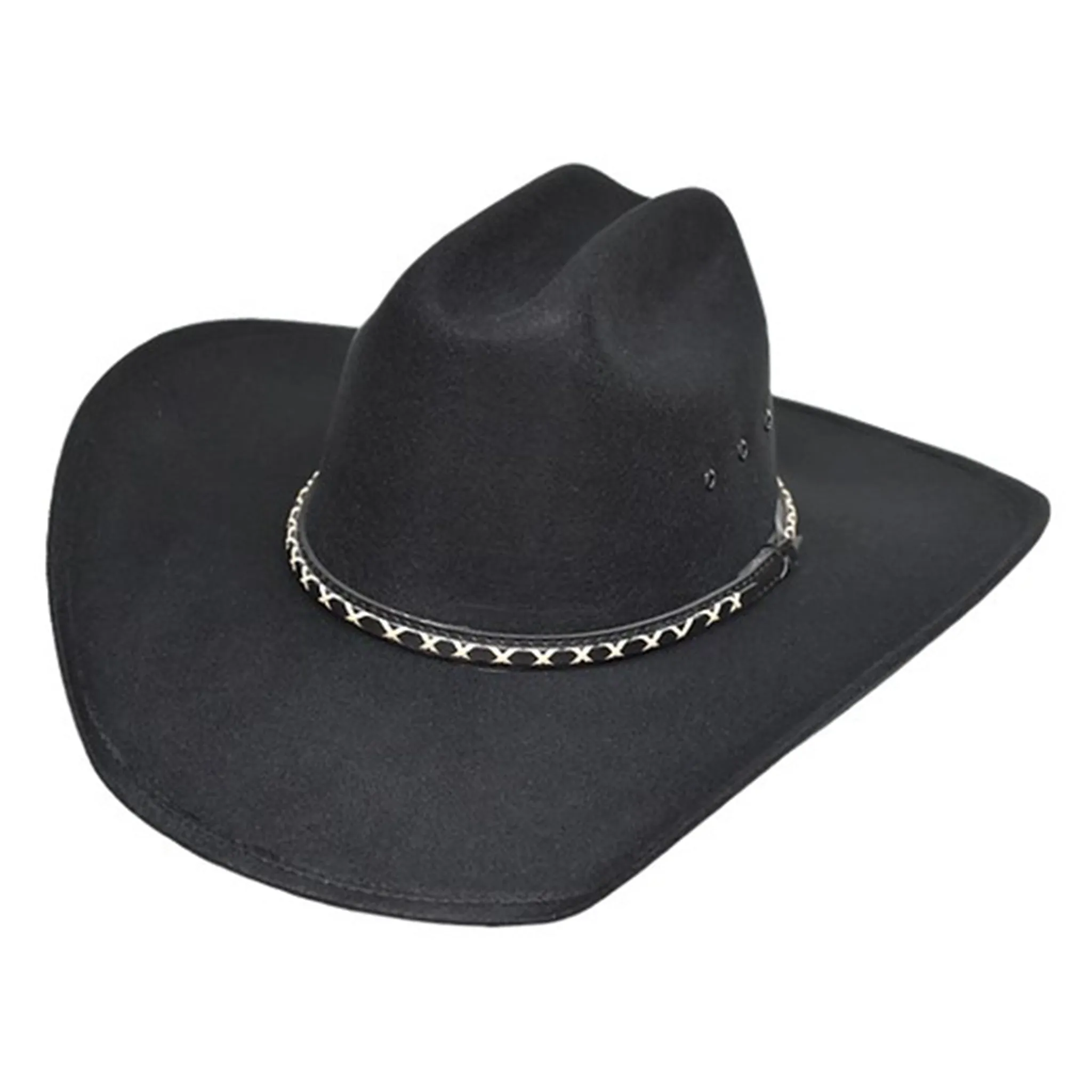 Lonestar Kid's Dude Black Top Rider Felt Hat