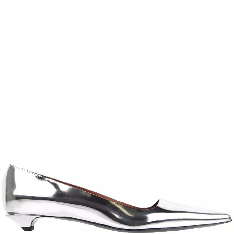 Low Silver Pump, Argento