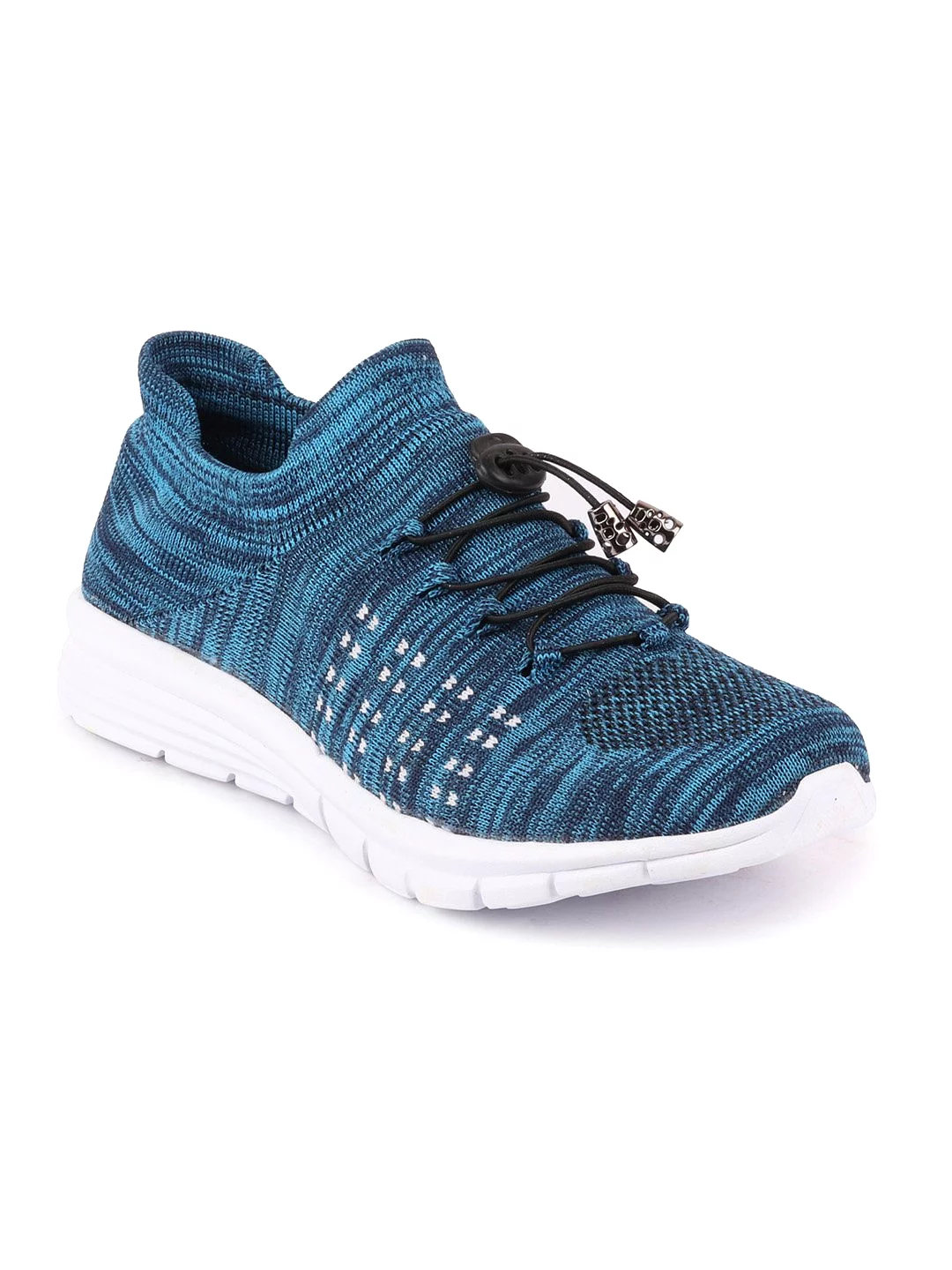 Men Sky Blue Sports Lace-Up Outdoor Running Shoes