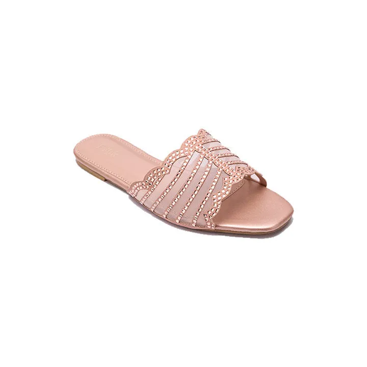 Mesh Diamante Slide Sandal MY 258