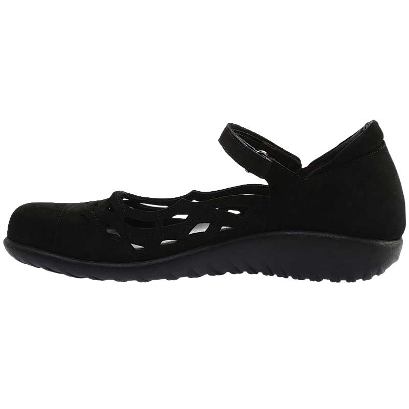 Naot Women's Agathis Mary Jane - Black Velvet Nubuck