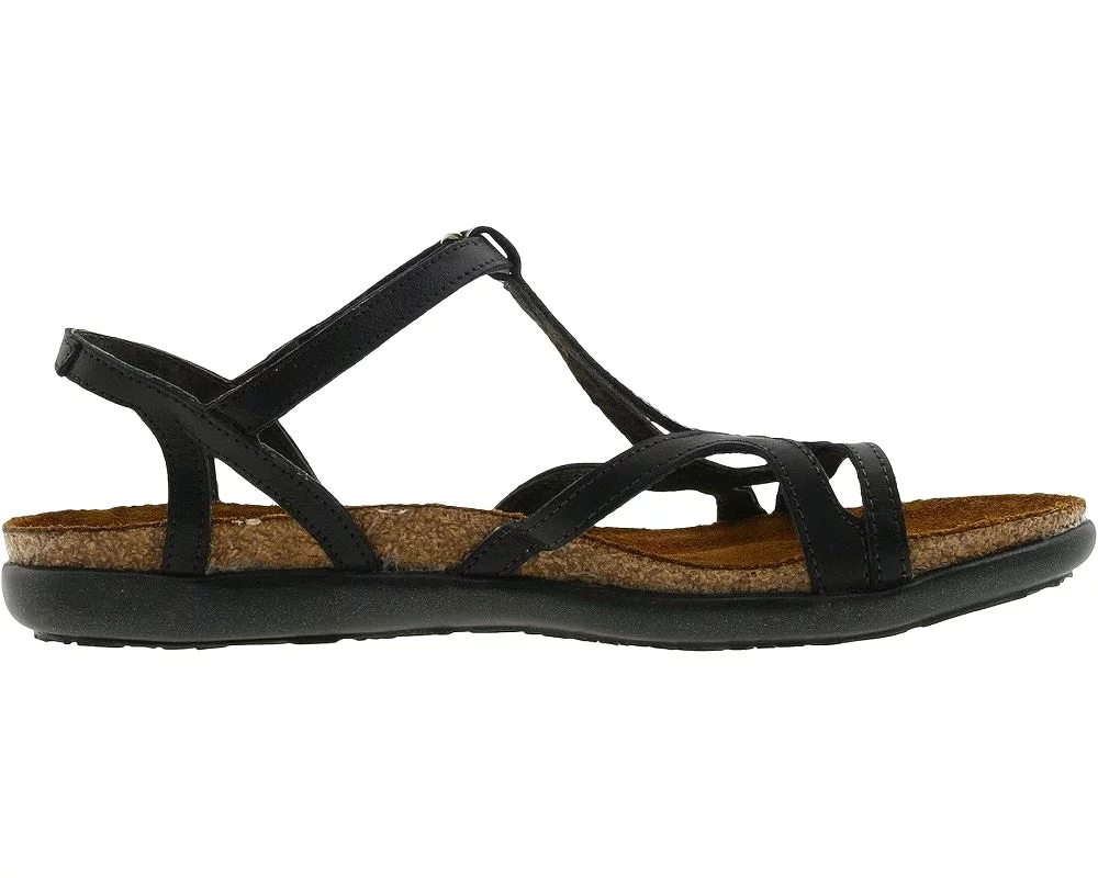 Naot Women's Dorith Sandal - Black Raven Leather