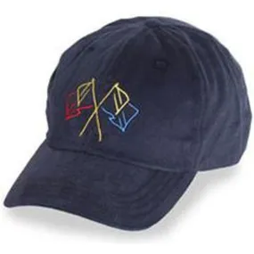 Navy Blue with Nautical Flags Logo - Unstructured Baseball Cap