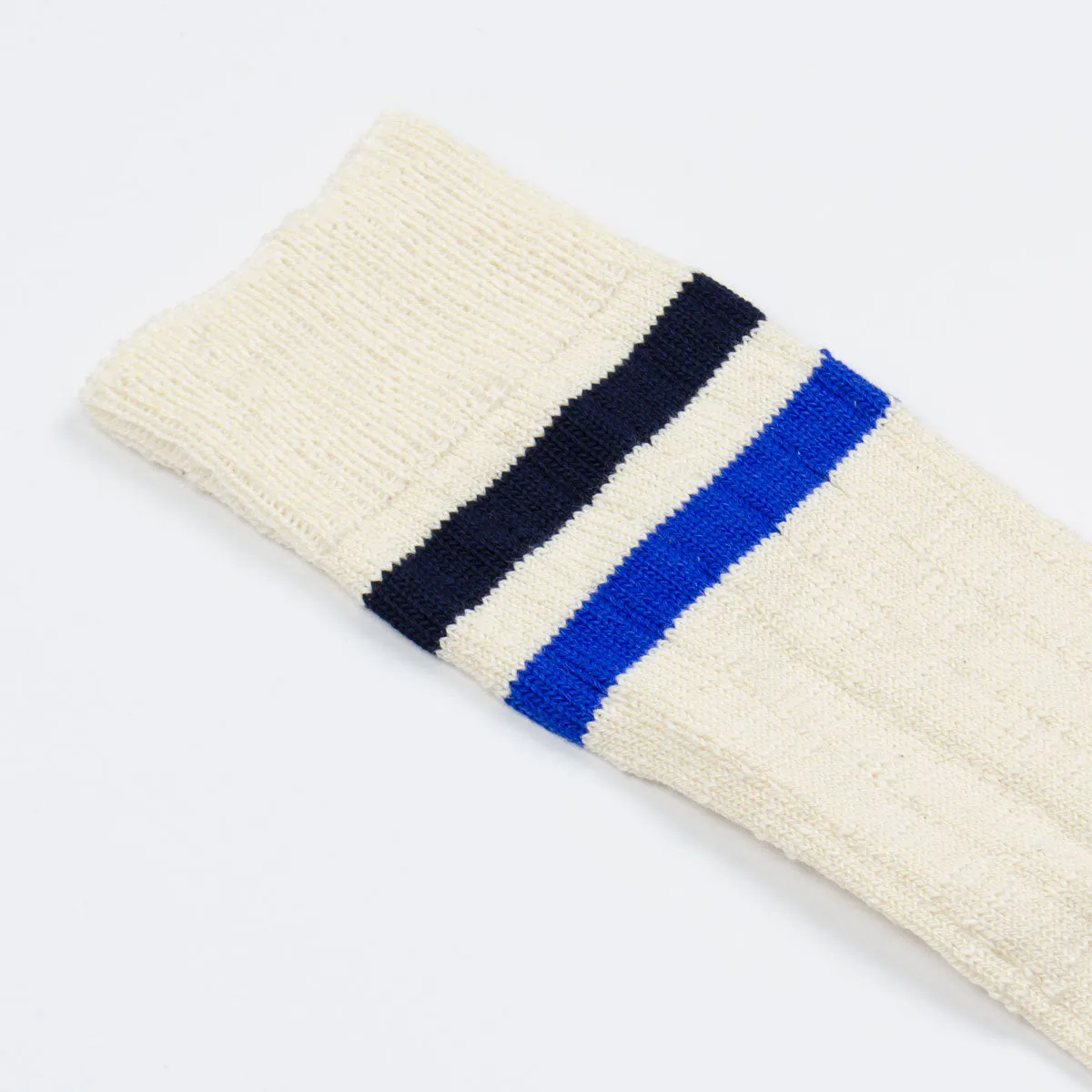 Norse Projects - Bjarki Slub Stripe Socks - Twilight Blue