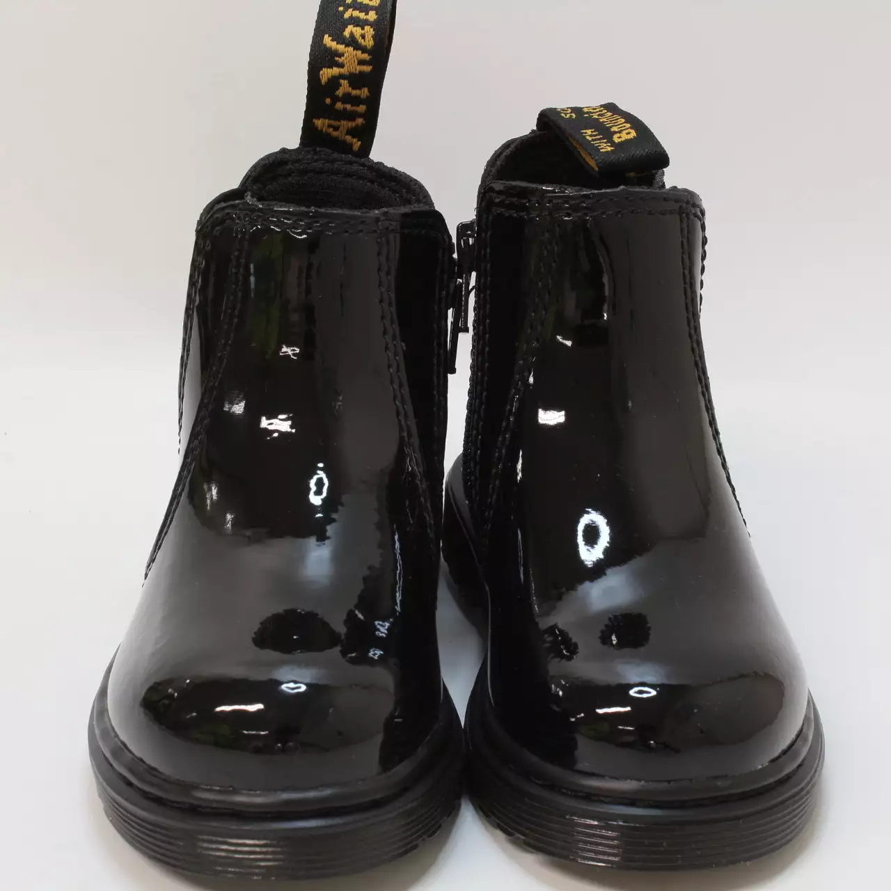 Odd Sizes - Kids Dr. Martens 2976 Toddlers Black Patent - UK Sizes Right 6 Infant/ Left 5 Infant